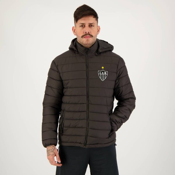 Jaqueta Atlético Mineiro Puffer Preta