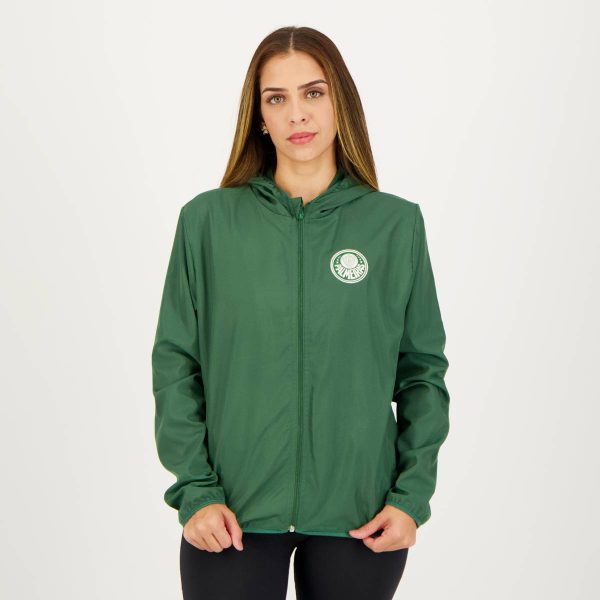 Jaqueta Palmeiras Corta Vento Feeling Feminina Verde