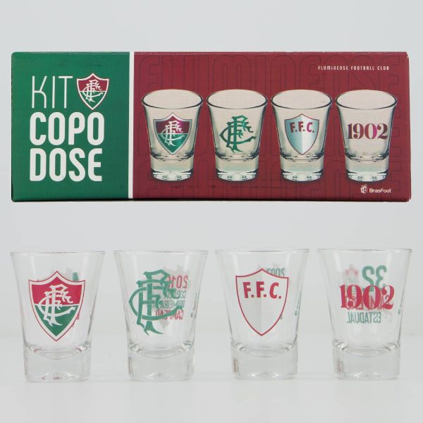 Kit 4 Copos Dose Fluminense