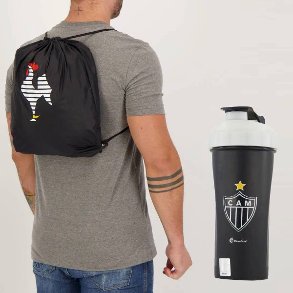 Kit Atlético Mineiro Bolsa de Ginastica e Coqueteleira