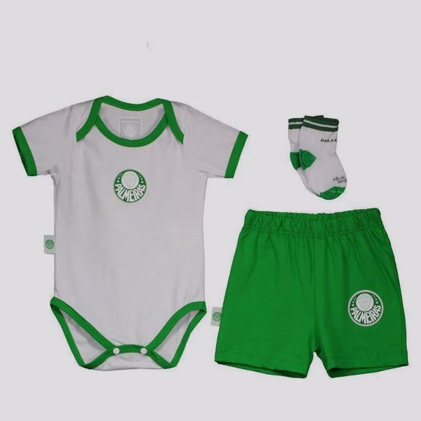 Kit Body Palmeiras Triple Branco e Verde