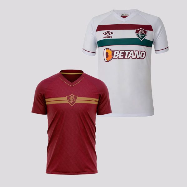 Kit Camisa Umbro Fluminense II 2023 + Camisa Fluminense Prank Bordô