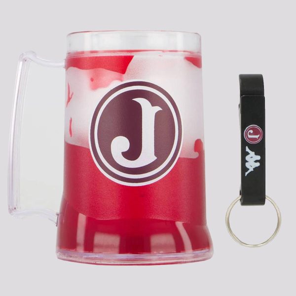 Kit Juventus Caneca em Gel e Chaveiro Abridor