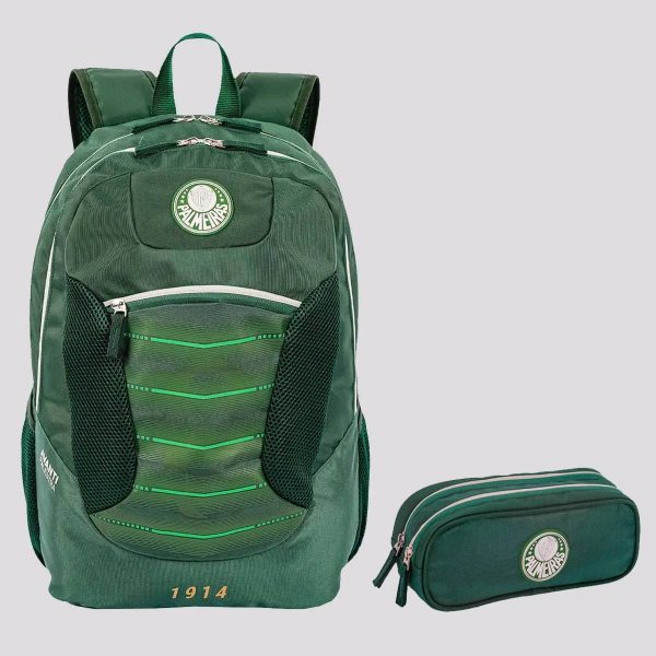 Kit Mochila + Estojo Palmeiras