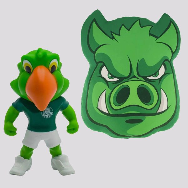 Kit Palmeiras Almofada Gobalto e Boneco Mascote