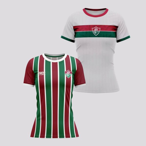 Kit de 2 Camisas Fluminense Feminina