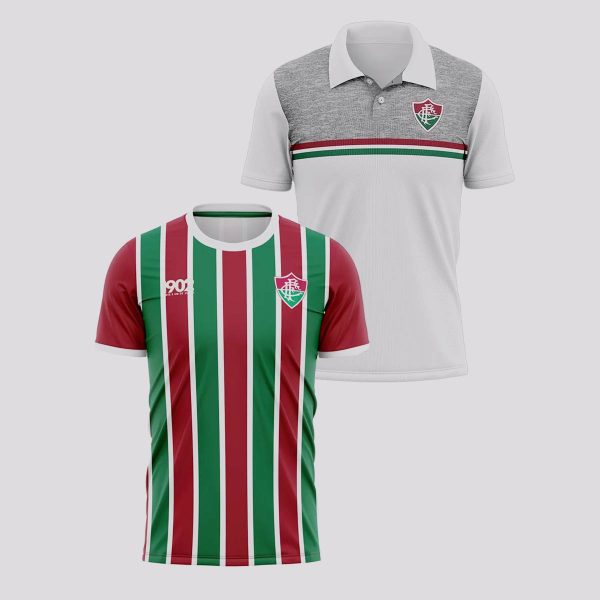 Kit de Polo e Camisa Fluminense