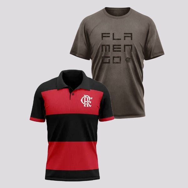 Kit de Polo e Camiseta Flamengo