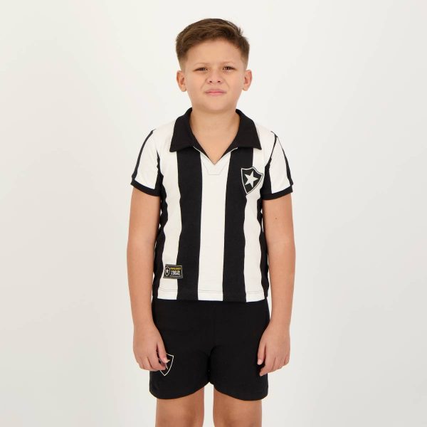 Kit de Uniforme Botafogo Retrô Infantil