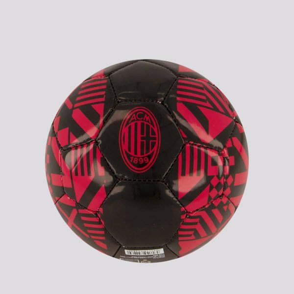 Mini Bola Puma Milan FTBL Culture UBD Campo Preta e Vermelha