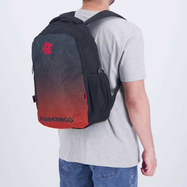 Mochila Esportiva Flamengo Preta e Vermelha