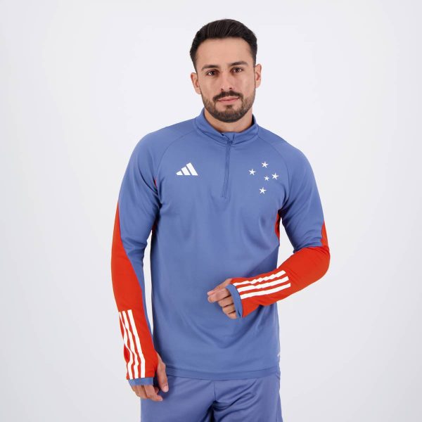 Moletom Adidas Cruzeiro Treino Atleta Azul