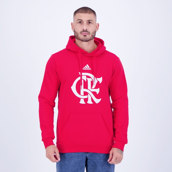 Moletom Adidas Flamengo DNA Vermelho