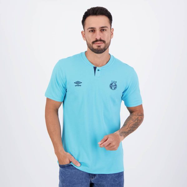 Polo Umbro Grêmio Viagem 2024 Azul