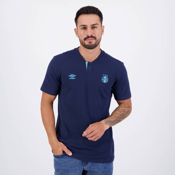 Polo Umbro Grêmio Viagem 2024 Marinho