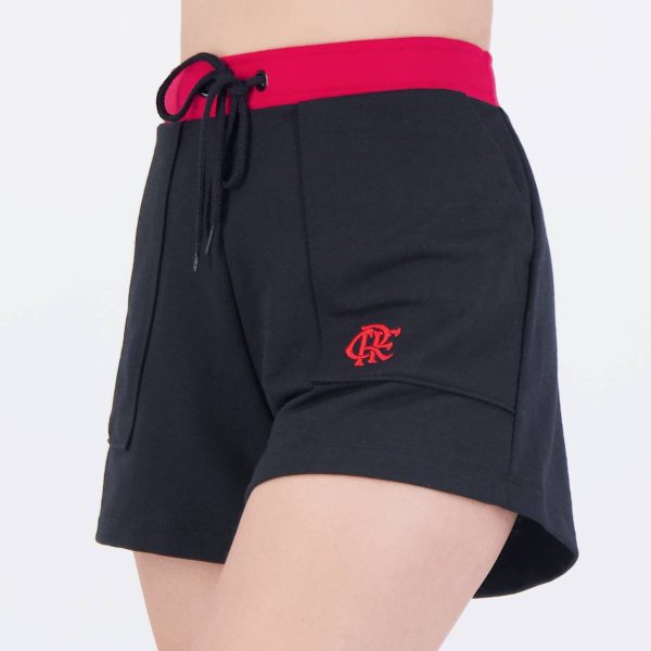 Shorts Flamengo Sintony Feminino Preto