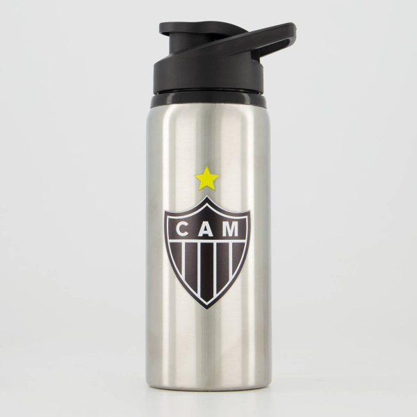 Squeeze Atlético Mineiro Alumínio 600ML Prata