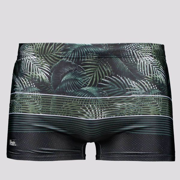 Sunga Boxer Mash Estampada Folhagens Palmeiras Pre