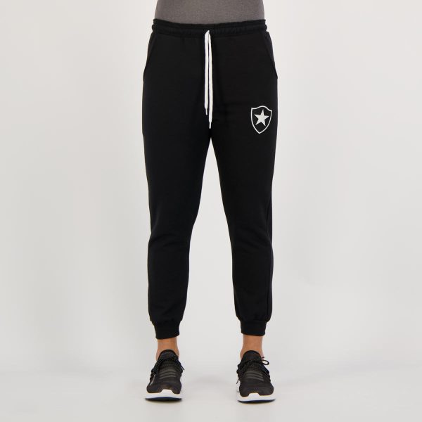 Calça de Moletom Botafogo Escudo Preta