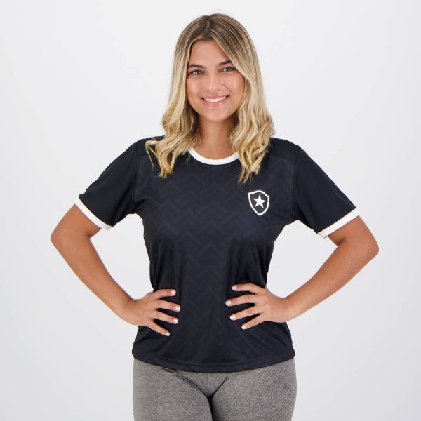 Camisa Botafogo Chalkboard Feminina Preta