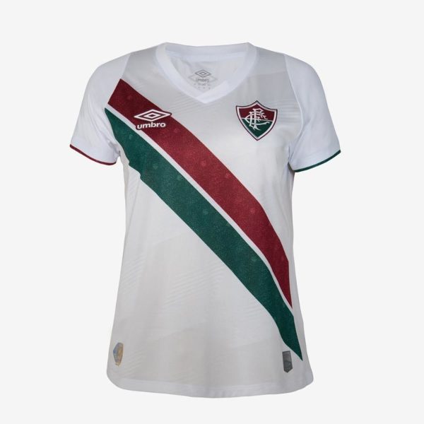 Camisa Feminina Umbro Fluminense Of.2 2024 Torcedora Incolor