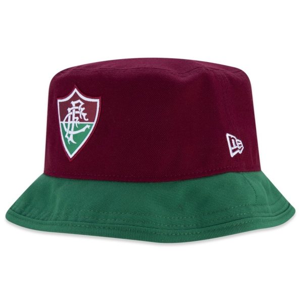 Headwear New Era Chapeu Bucket Fluminense Vermelho Escuro