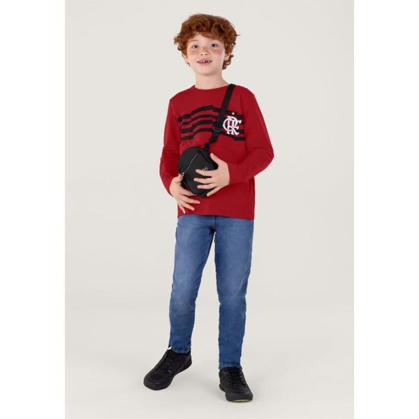 Infantil - Camiseta Unissex Flamengo Malha Vinho Brandili Incolor