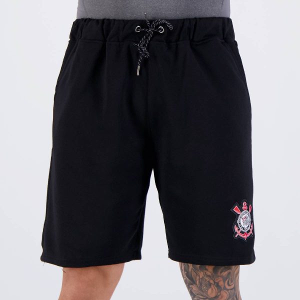 Bermuda Corinthians Embroidery Preta