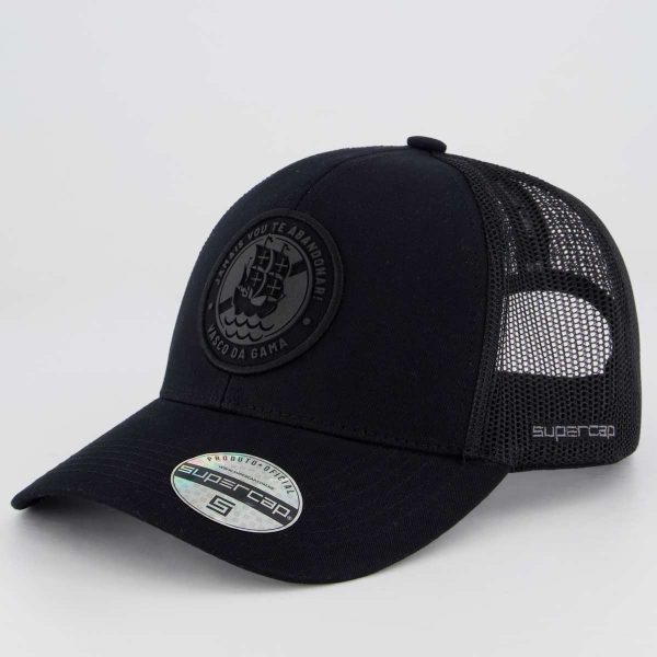 Boné Vasco da Gama Trucker Preto