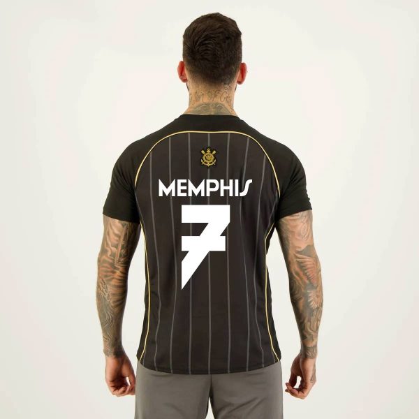 Camisa Corinthians Stripes Memphis 7 Preta