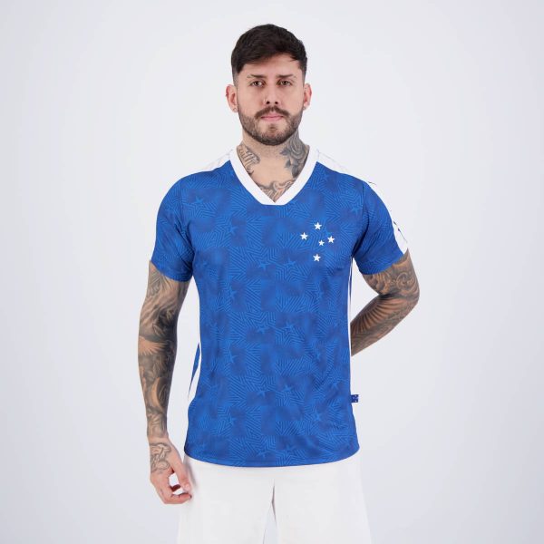 Camisa Cruzeiro Tão Combatido Jamais Vencido Azul