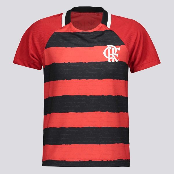 Camisa Flamengo Manto Infantil Vermelha