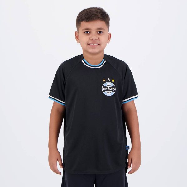 Camisa Grêmio Esportiva Juvenil Preta