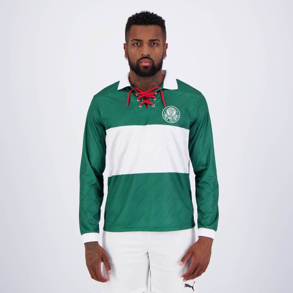 Camisa Manga Longa Palmeiras Retro 1996 Verde