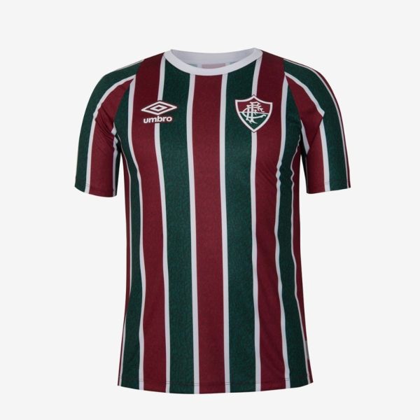 Camisa Masculina Umbro Fluminense Oficial 1 2024 Réplica Incolor