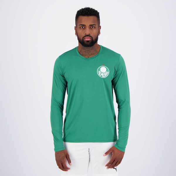 Camisa Palmeiras Brave II Manga Longa UV 50 Verde