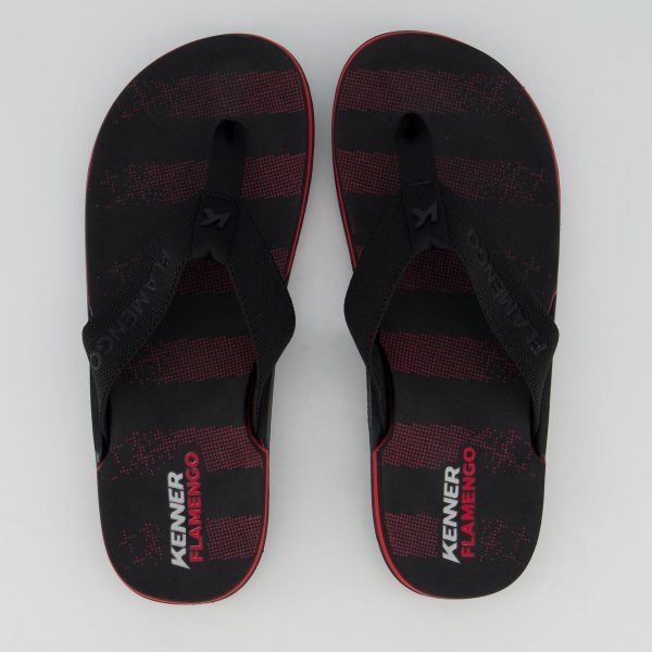 Chinelo Kenner Flamengo NK6 Pro Preto