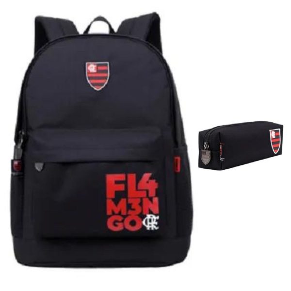 Infantil - Kit Mochila de Costas Xeryus Flamengo 12046 Preto