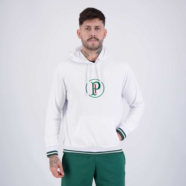 Moletom Canguru Palmeiras Retro 1937 Branco