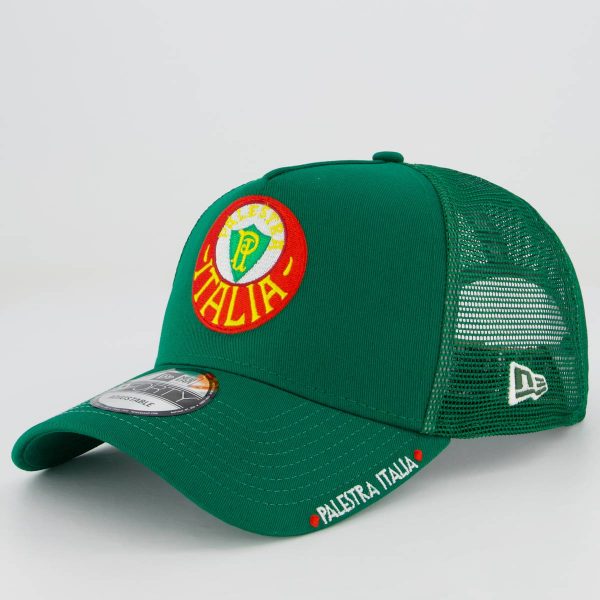 Boné New Era Palmeiras Palestra Italia Trucker 940 Verde