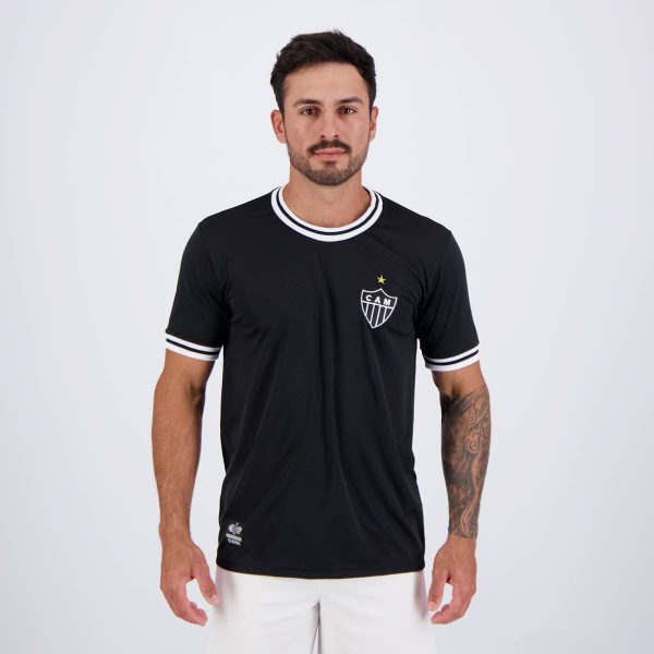 Camisa Atlético Mineiro Jacquard Preta