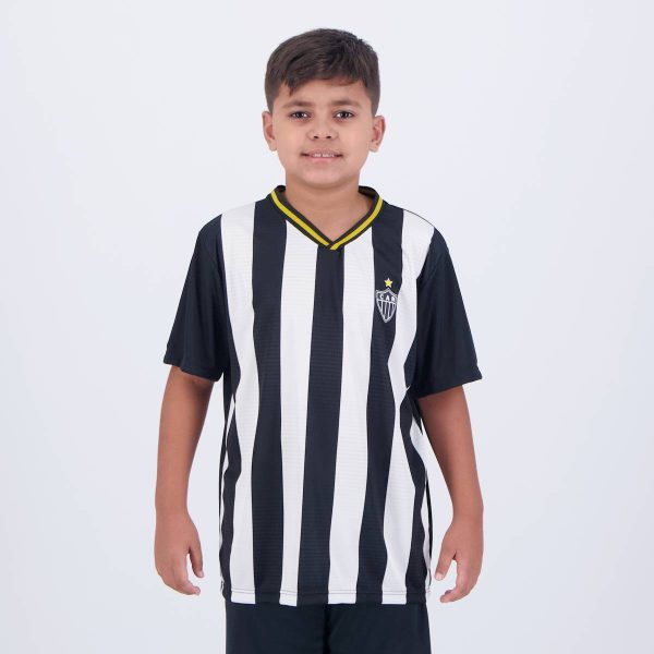 Camisa Atlético Mineiro Schoolers Infantil Preta