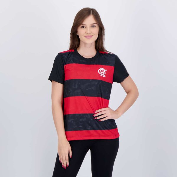 Camisa Flamengo Torcer Feminina Preta