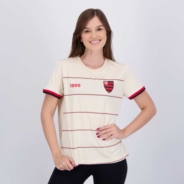 Camisa Flamengo Troféu Feminina Bege