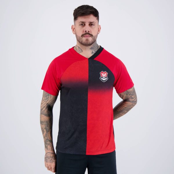 Camisa Flamengo Vintém Preta e Vermelha