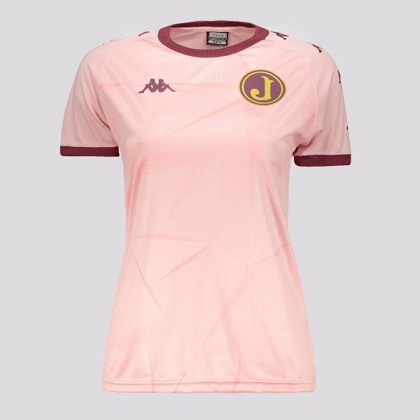 Camisa Kappa Juventus da Mooca Supporter Clark Feminina Rosa