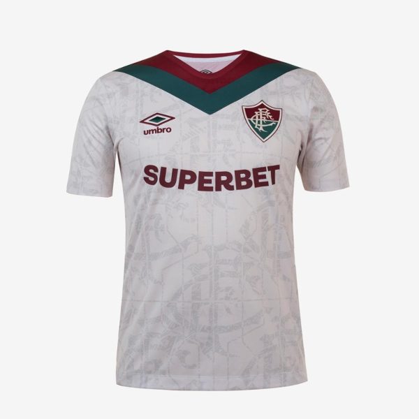 Camisa Masculina Umbro Fluminense Of.3 2024 (Torcedor S/N) Incolor