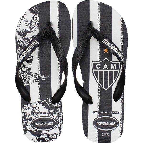 Chinelo de Dedo Havaianas Top Times Atlético Mineiro Masculina Havaianas Preto