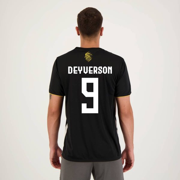 Camisa Atlético Mineiro Deyverson 9 Brains Preta e Branca