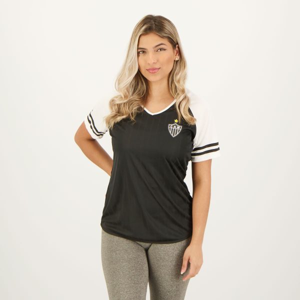 Camisa Atlético Mineiro Math Feminina Preta